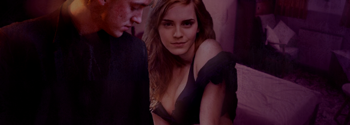 draco and hermione in hernione's flat