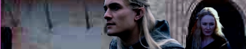 Legolas + Eowyn on the prison island