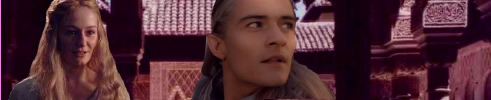 Legolas + Eowyn in the Palace