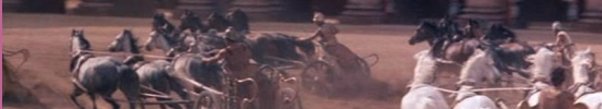 The race (still from Ben-Hur)