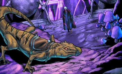 Dinin and his lizard